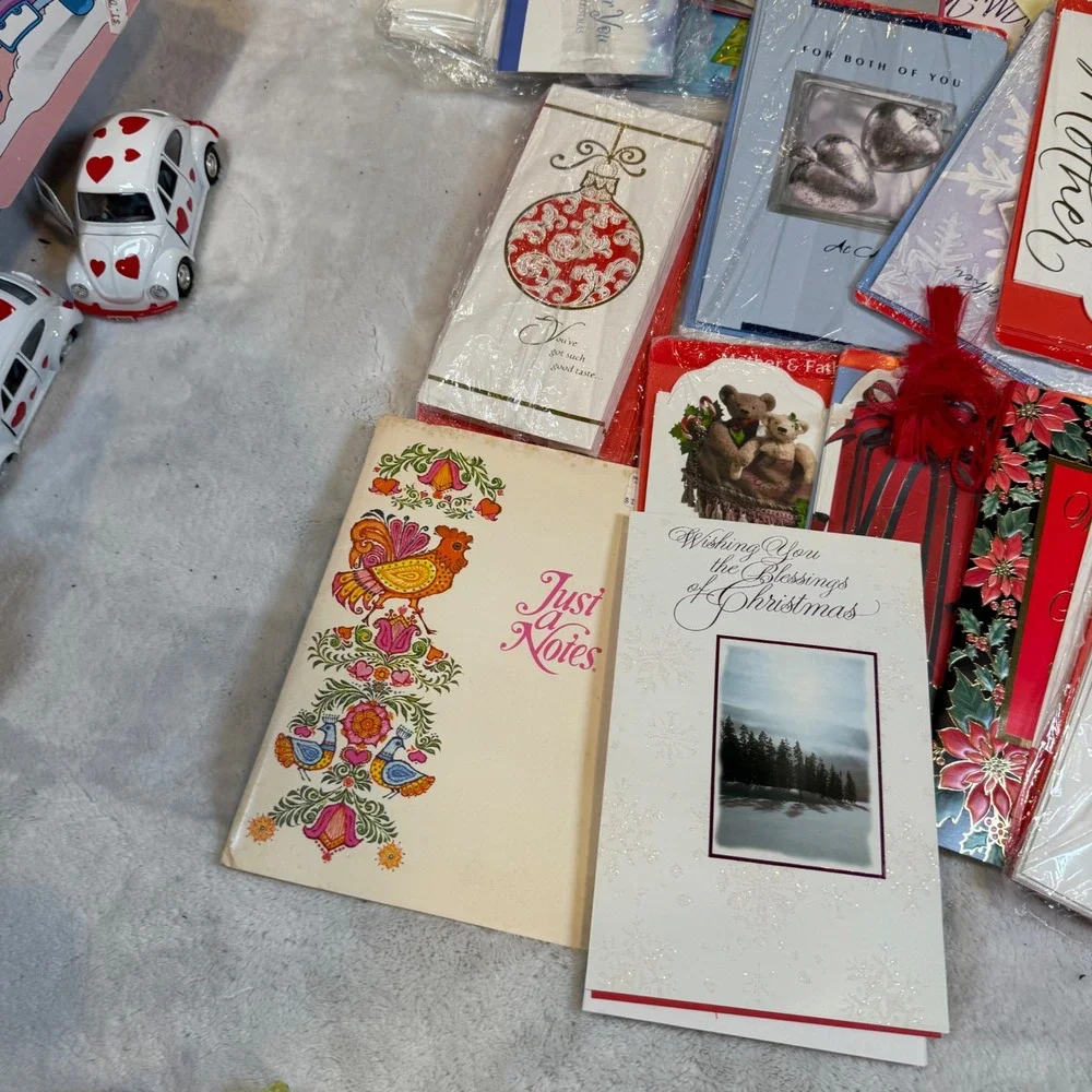 Vintage Greeting Card‎ Lot Christmas Valentines Mothers Day Suzys Zoo Hallmark